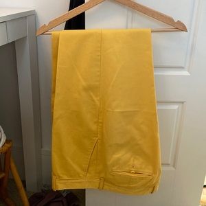 Jcrew factory yellow chinos